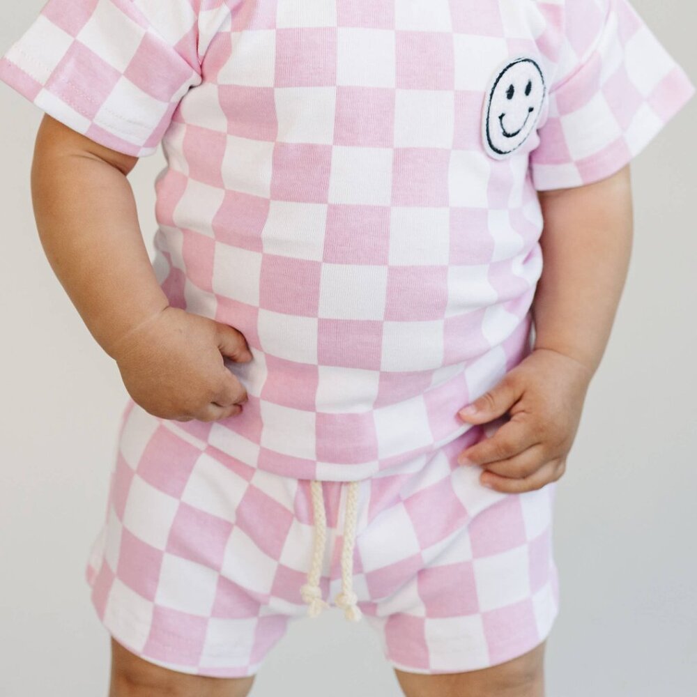 Checkered Shorts Set